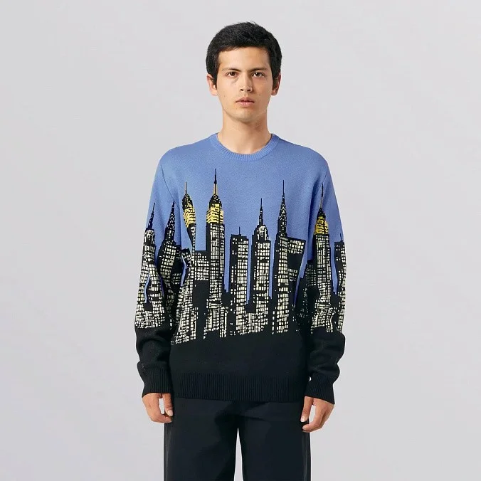 Свитер HUF Skyline Crew Sweater