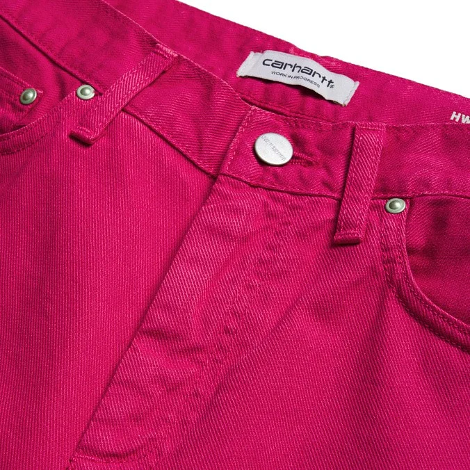Джинсы женские Carhartt WIP W' Page Carrot Ankle Pant (pink garment dyed)