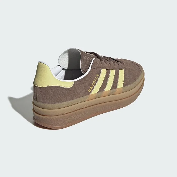 Кроссовки женские adidas Originals Gazelle Bold Earth Strata/Powder Yellow/Cloud White