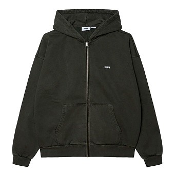 Толстовка Obey Lowercase Pigment Zip Hood