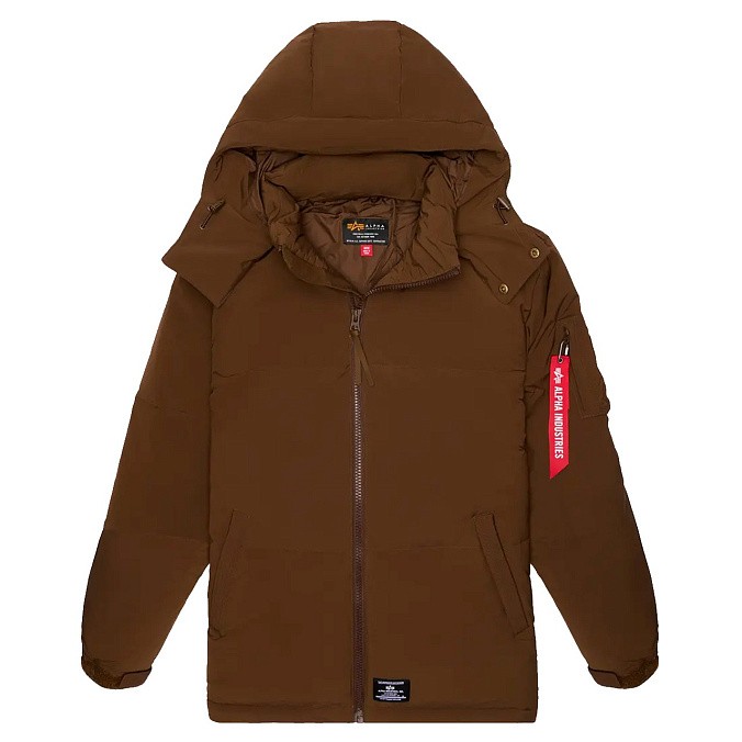 Пуховик мужской Alpha Industries Puffer Parka Espresso