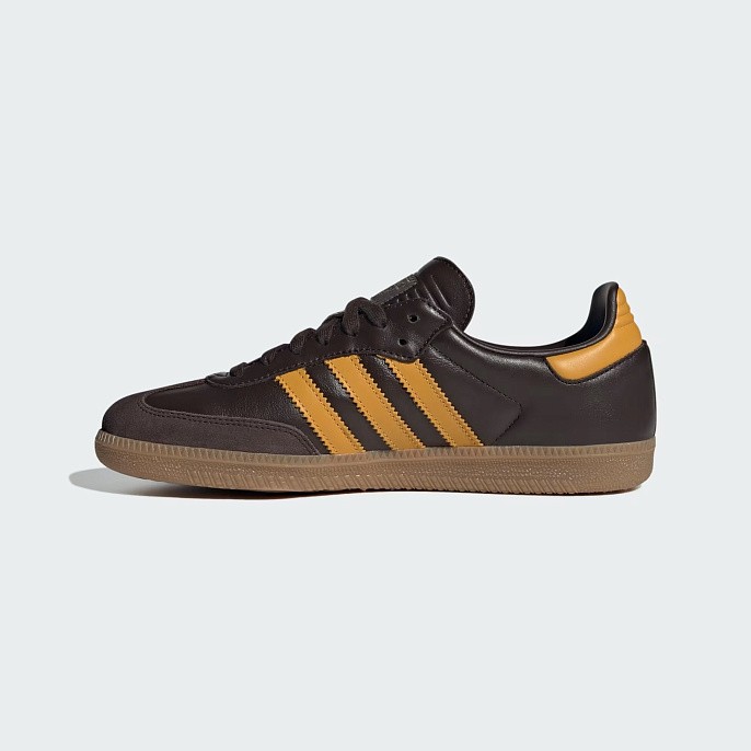 Кроссовки adidas Originals Samba OG Dark Brown/Preloved Yellow/Gum