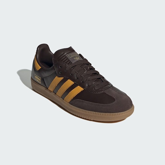 Кроссовки adidas Originals Samba OG Dark Brown/Preloved Yellow/Gum