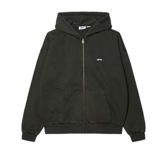 Толстовка Obey Lowercase Pigment Zip Hood