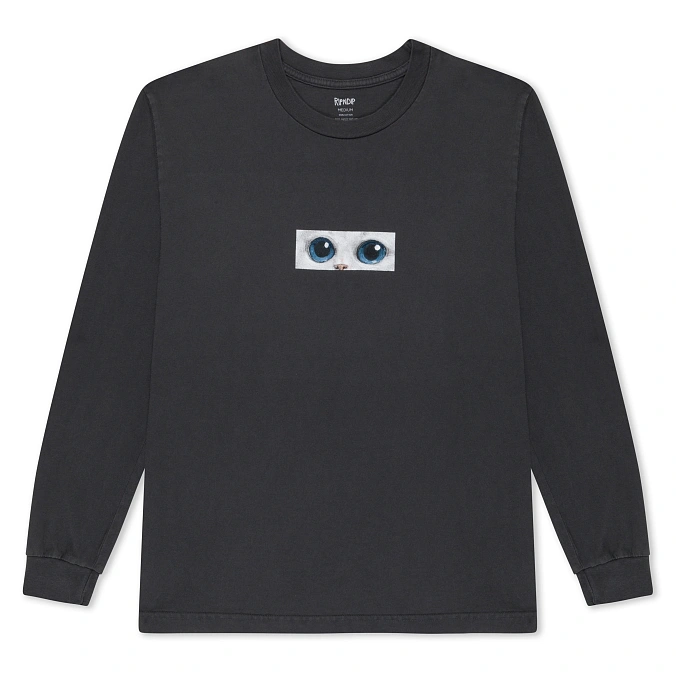 Лонгслив RIPNDIP Find Out Long Sleeve Charcoal Vintage Wash