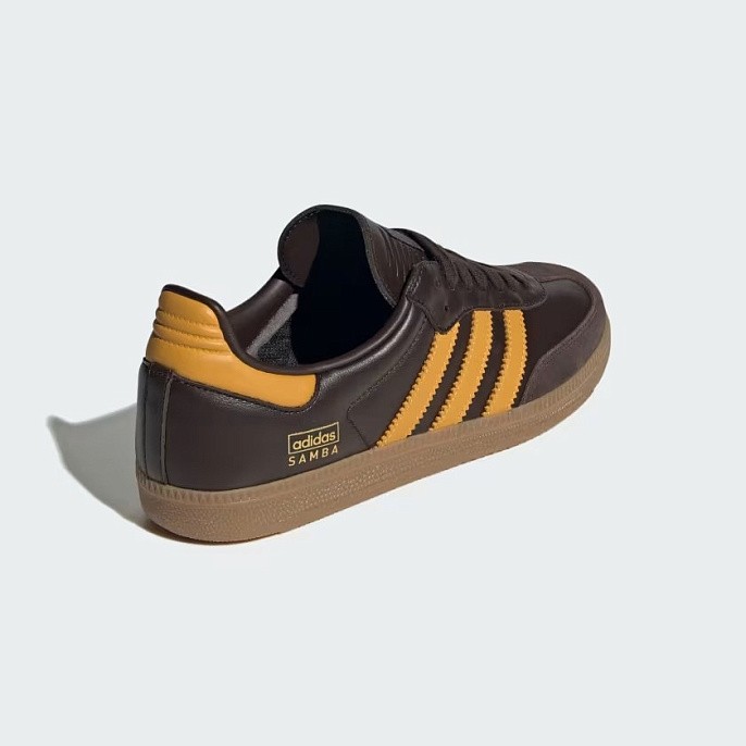 Кроссовки adidas Originals Samba OG Dark Brown/Preloved Yellow/Gum