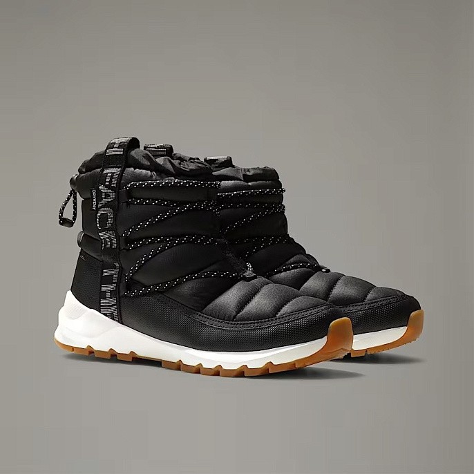 Ботинки дутики зимние The North Face ThermoBall™ Waterproof Lace-Up Winter Boots TNF Black/Gardenia White